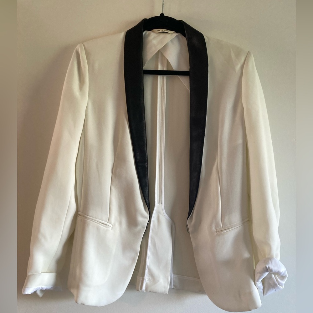 Rag & Bone white and black blazer